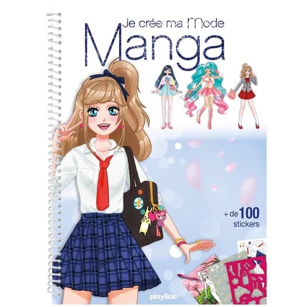 Je crée ma mode manga : [Autocollant] : Illustrations de Lotty
