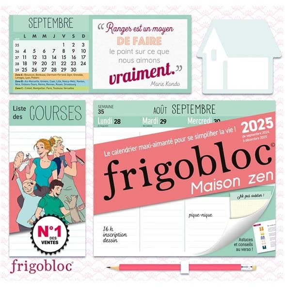 Frigobloc : Hebdomadaire ; Maison zen (édition 2025)