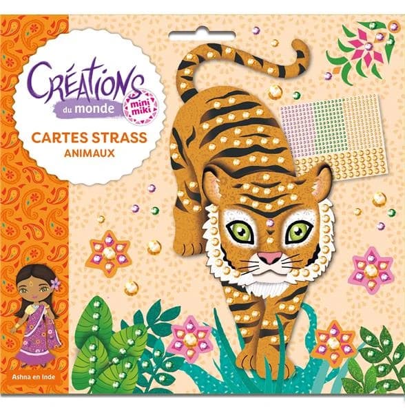 Créations du monde : Cartes strass animaux