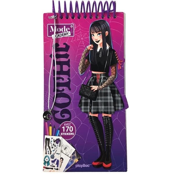 Carnet créatif mode academy gothic : avec 170 stickers : [Autocollant]