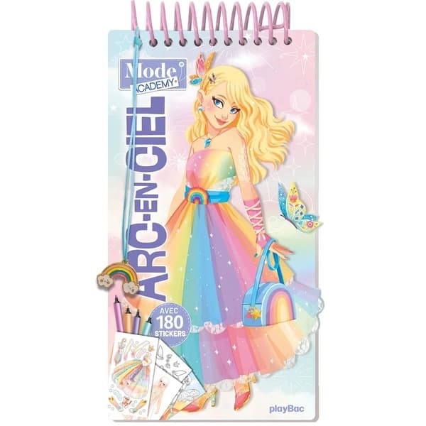 Mode Academy : arc-en-ciel - avec 180 stickers : [Autocollant]