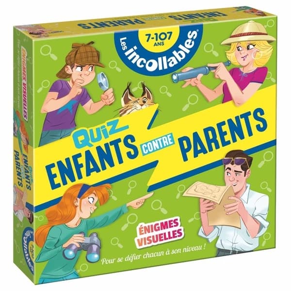 Les incollables : Quiz Enfants contre Parents : Énigmes Visuelles