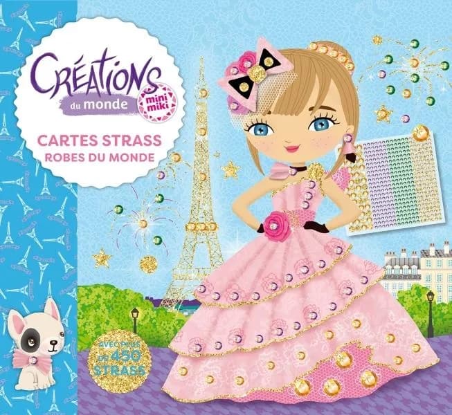 Cartes strass : Robes du monde : Créations du monde