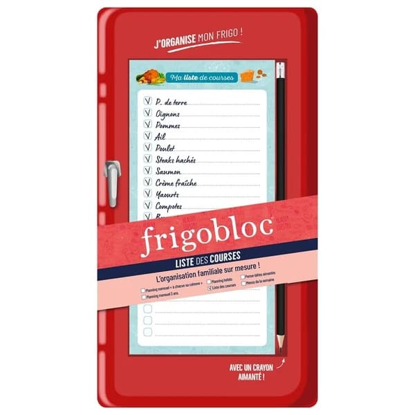Frigobloc : Liste des courses