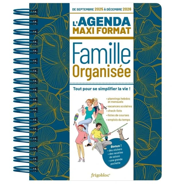 L'agenda de la famille organisée Maxi format (édition 2026)