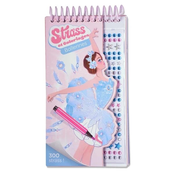 Strass et coloriages : Ballerines