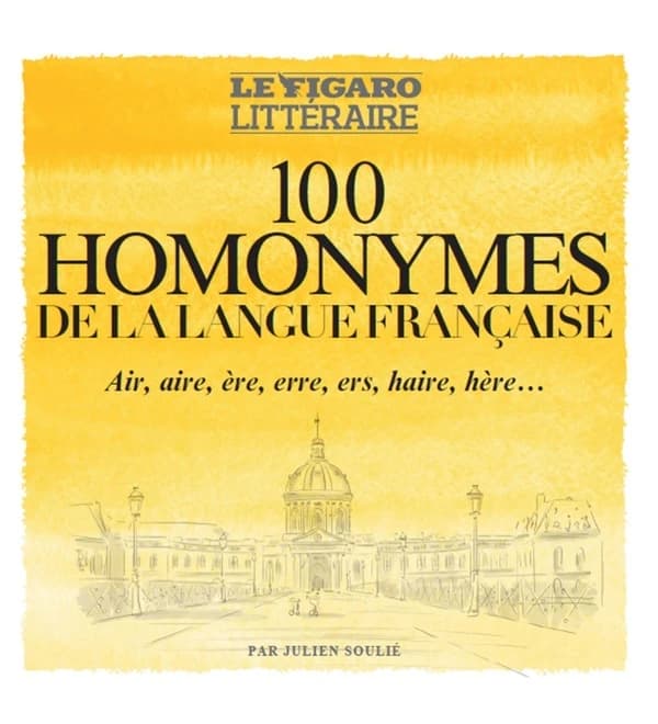 100 homonymes de la langue française : Air, aire, ère, erre, ers, haire, hère...