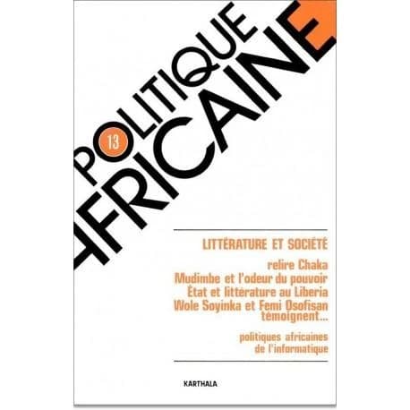Revue politique africaine n.13 : littérature et société