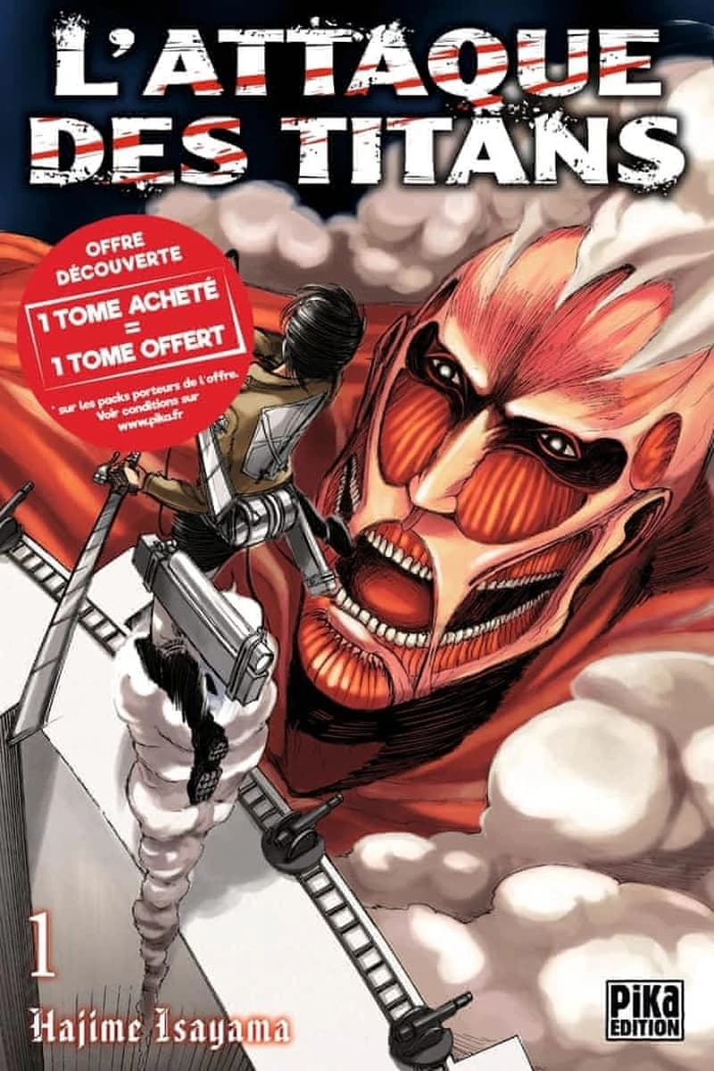 L'ATTAQUE DES TITANS - PACK TOMES 1 ET 2 - L'ATTAQUE DES TITANS PACK DECOUVERTE T01 ET T02