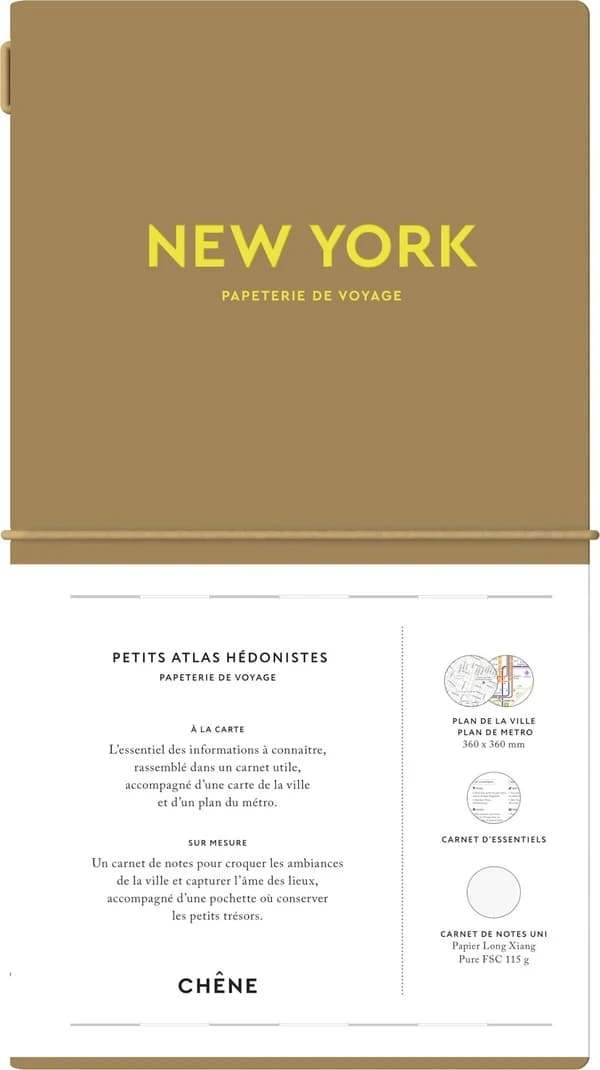 New York : papeterie de voyage