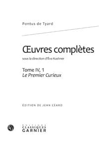 Le premier curieux ou Premier discours de la nature du monde et de ses parties