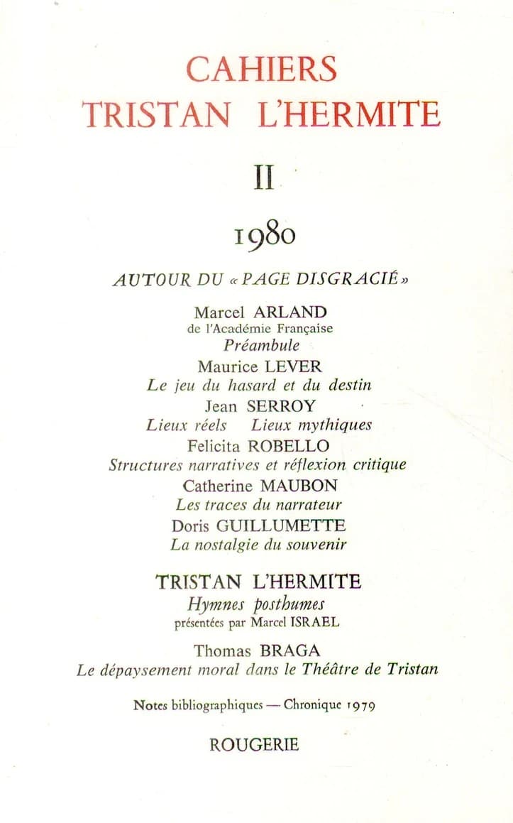 Cahiers Tristan L'Hermite n.2