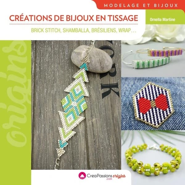 Créations de bijoux en tissage : brick stitch, shambala, brésiliens, wrap