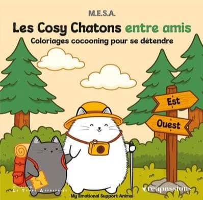 Les Cosy Chatons entre amis : Coloriages cocooning pour se détendre