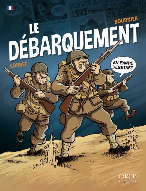 Le débarquement en bande déssinée