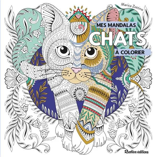 Mes mandalas à colorier : chats : [Album à colorier]
