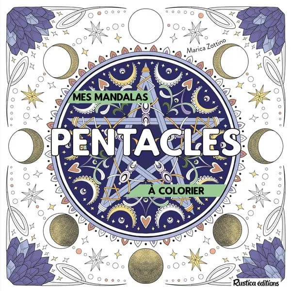Mandalas à colorier : pentacles