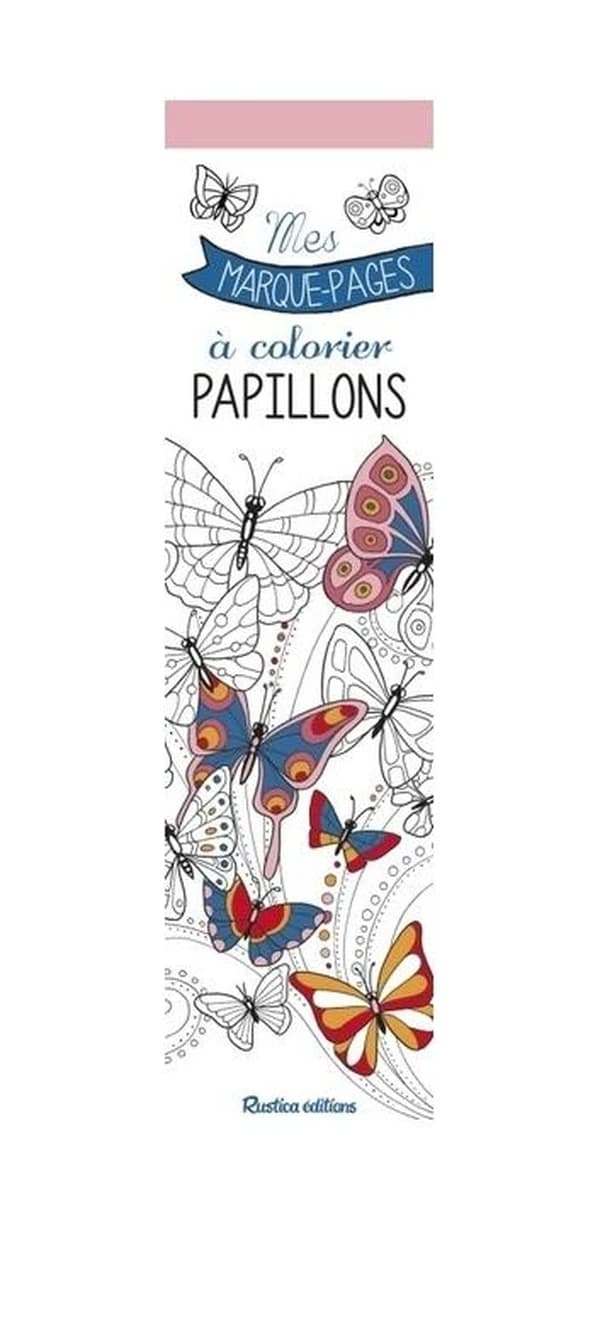 Mes marques-pages à colorier : Papillons