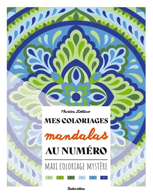 Mes coloriages au numéro : Mandalas