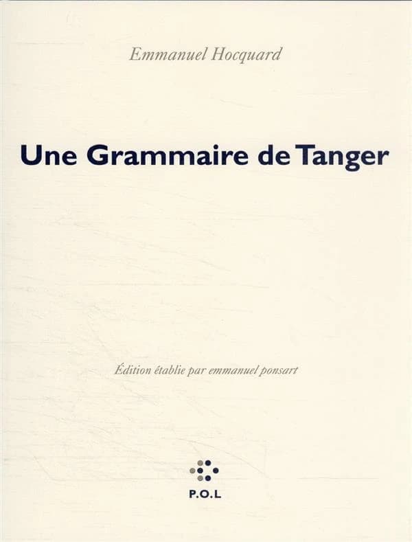 Une grammaire de Tanger