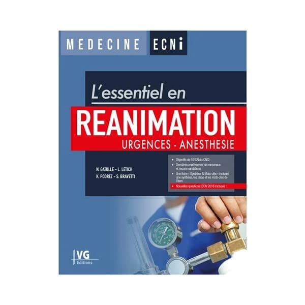 Réanimation, urgences, anesthésie