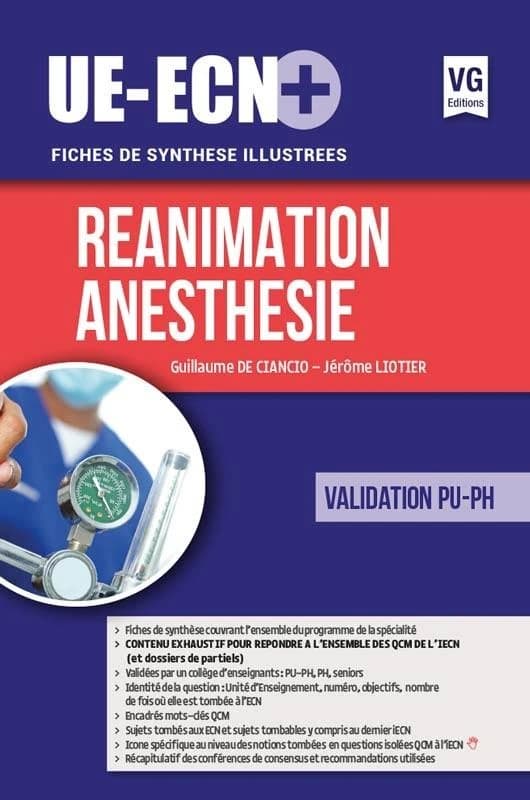 Réanimation, anesthésie