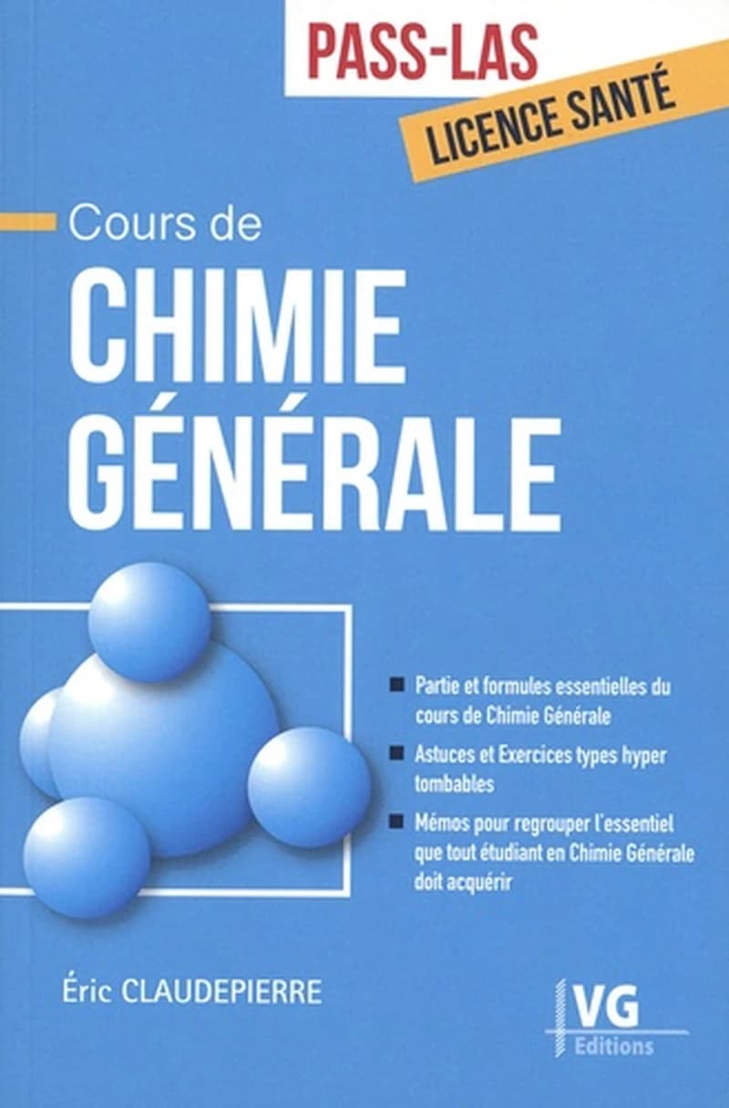 Cours de chimie générale : PASS-LAS, license santé