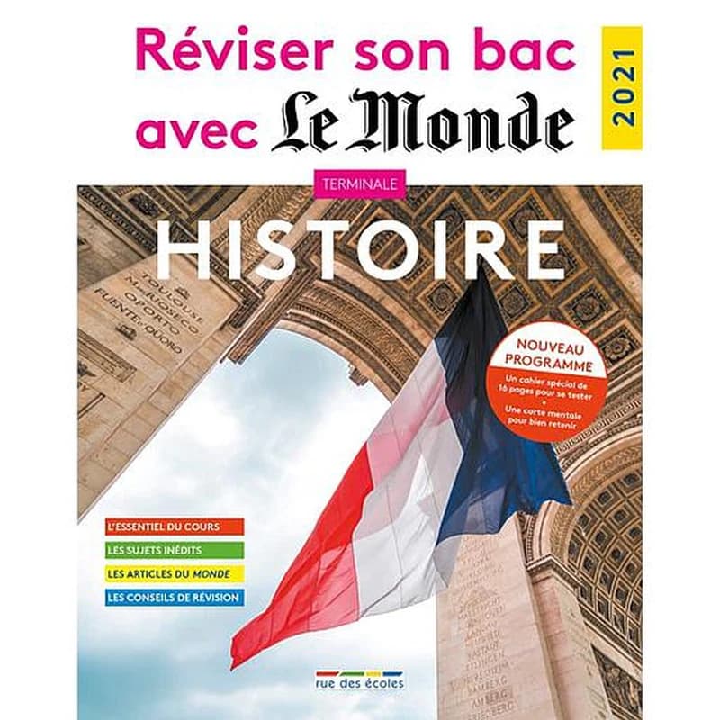 Réviser son bac avec Le Monde ; histoire ; 56 questions corrigées et commentées (édition 2021)