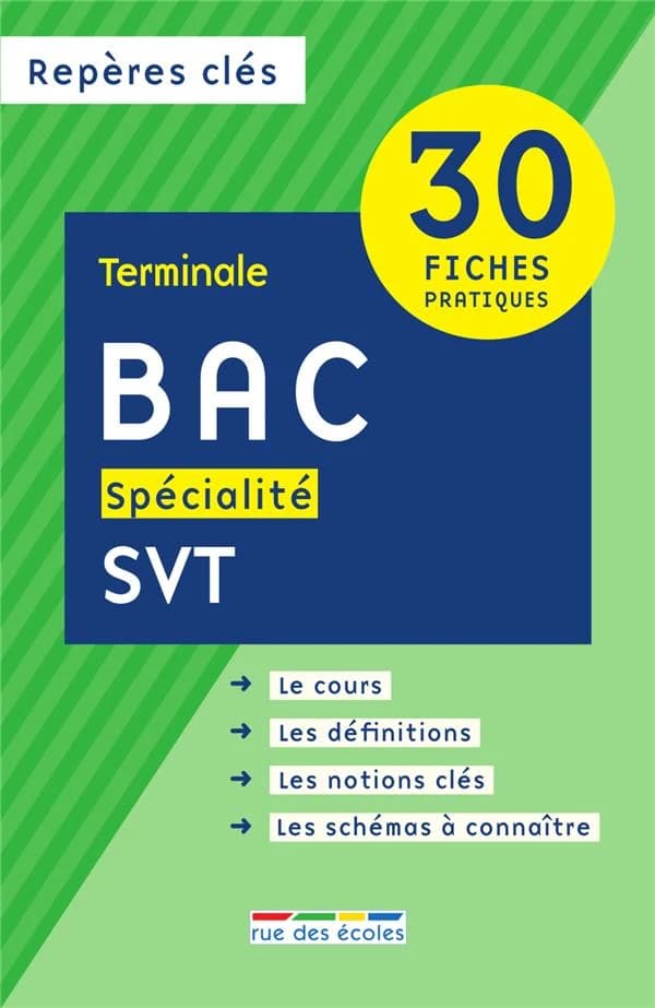 Bac spécialité SVT Tle
