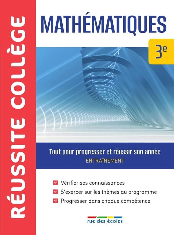 Réussite collège : mathématiques ; 3e ; tout pour progresser et réussir son année