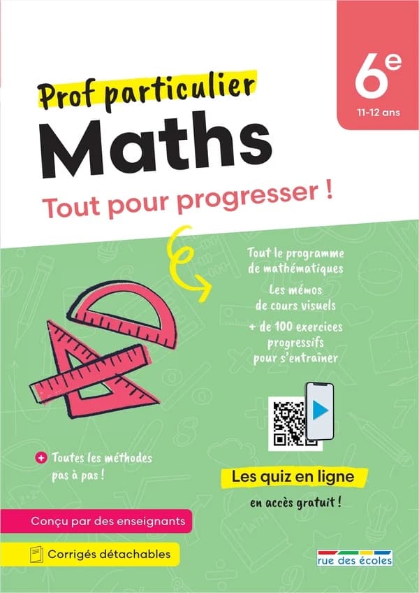 Prof particulier : Maths : 6e ; Tout pour progresser !