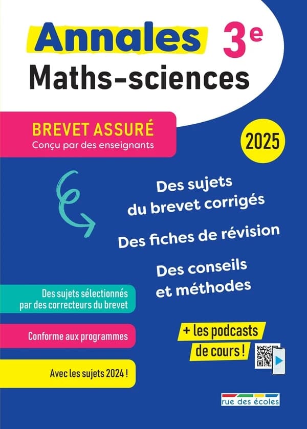 Mathématiques, sciences 3e
