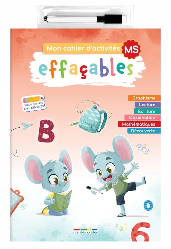 Mon cahier d'activités effaçables : Moyenne section : Conçu par des enseignants