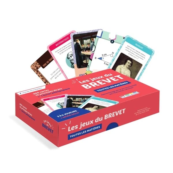 Les jeux du brevet : Toutes les matières : 200 cartes, 10 principes de jeu + 1 livret pédagogique
