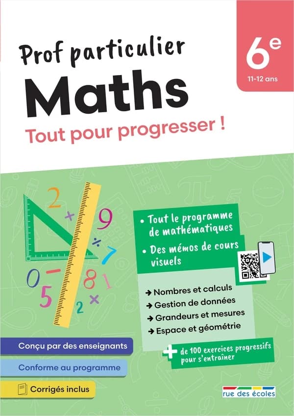 Prof particulier : Maths : 6e ; Tout pour progresser !