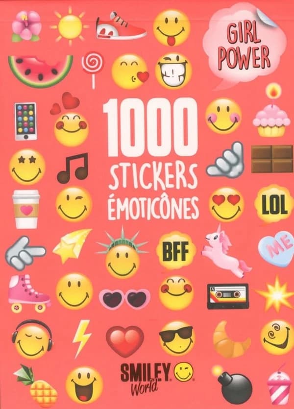 1 000 stickers émoticônes : Girl Power : [Autocollant]