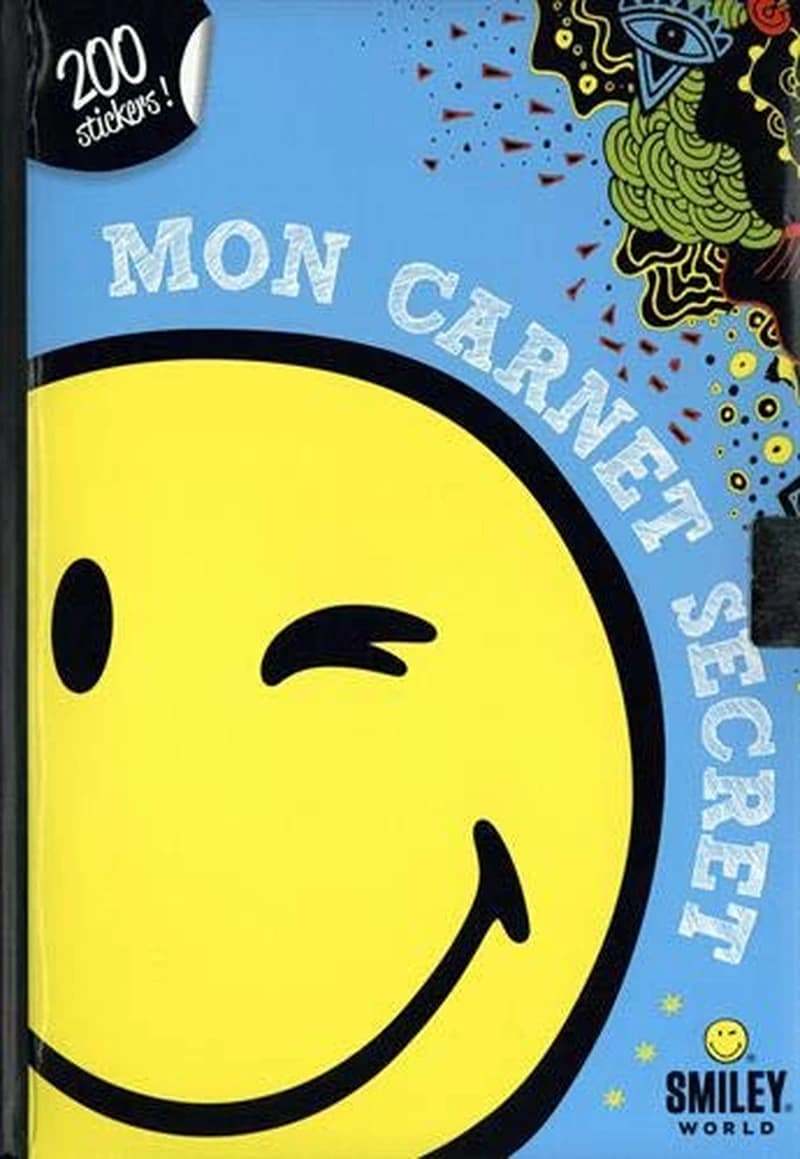 Mon carnet secret Smiley - Avec 200 stickers