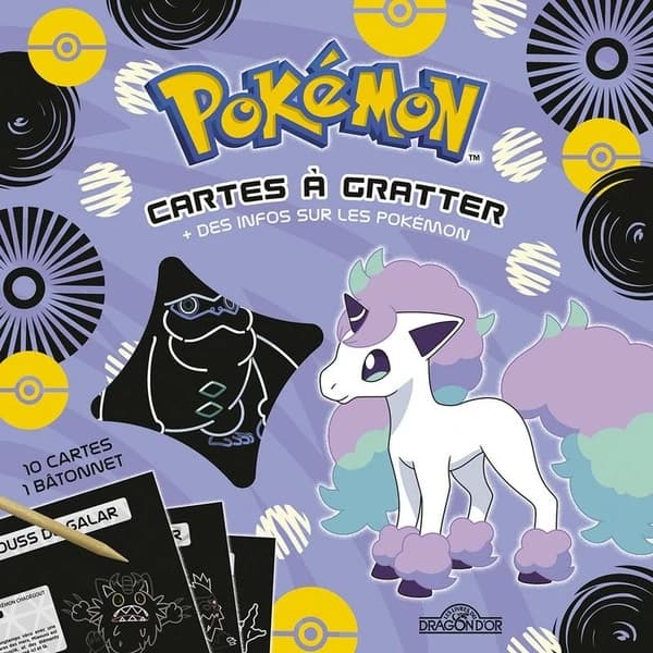 Cartes à gratter : Pokémon : [Album à colorier]