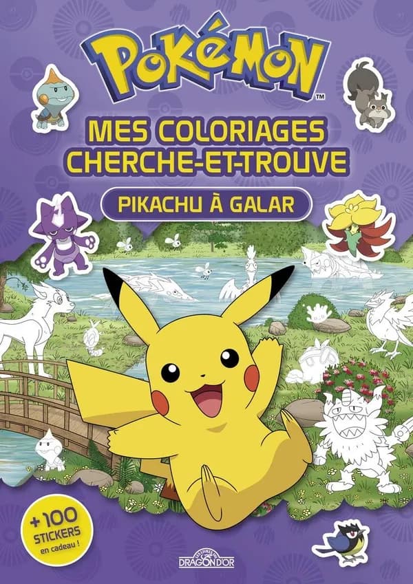Mes coloriages cherche-et-trouve : Pokémon : Pikachu à Galar : [Album à colorier]