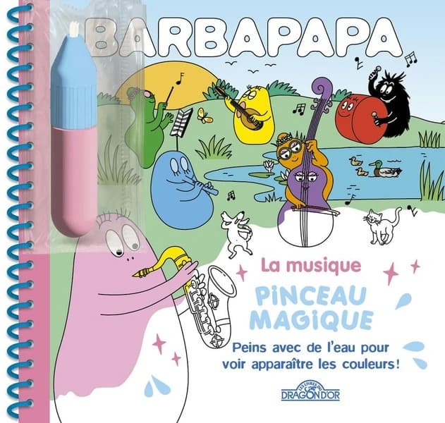 Pinceau magique Barbapapa : la musique : [Album à colorier]