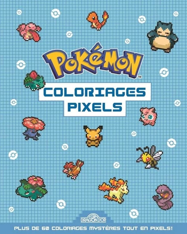 Pokémon : coloriages Pixels : [Album à colorier]