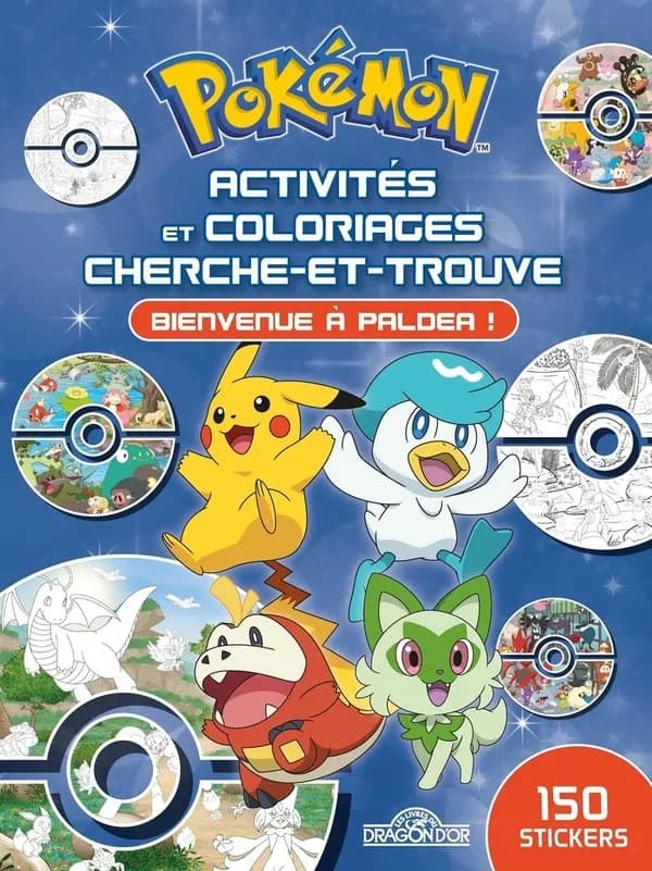 Pokémon : activités et coloriages cherche-et-trouve : bienvenue à Paldea