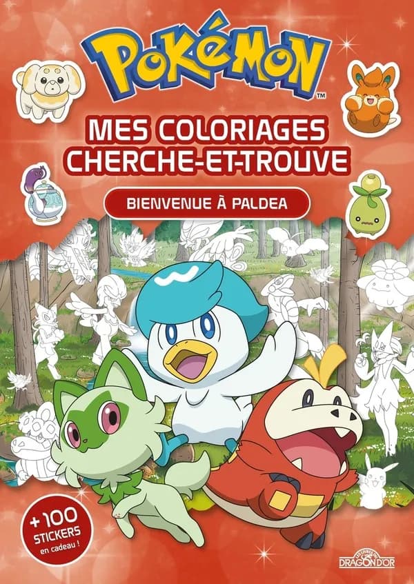 Mes coloriages cherche-et-trouve : Pokémon : bienvenue à Paldea