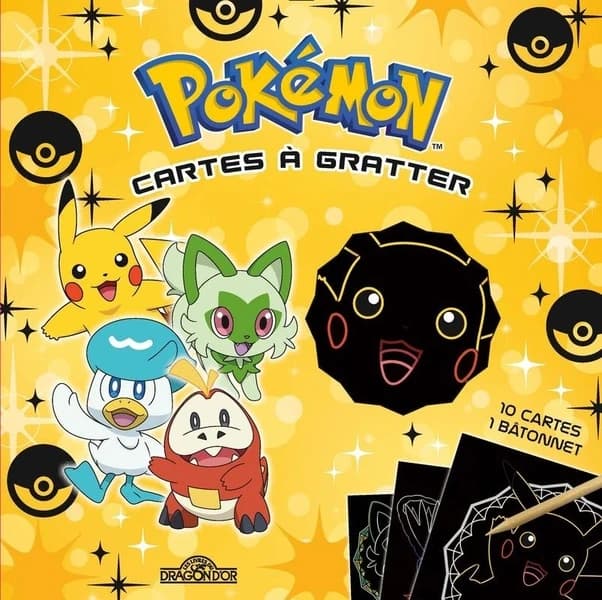 Cartes à gratter : Pokémon : les nouveaux Pokémon de Paldea : [Album à colorier]