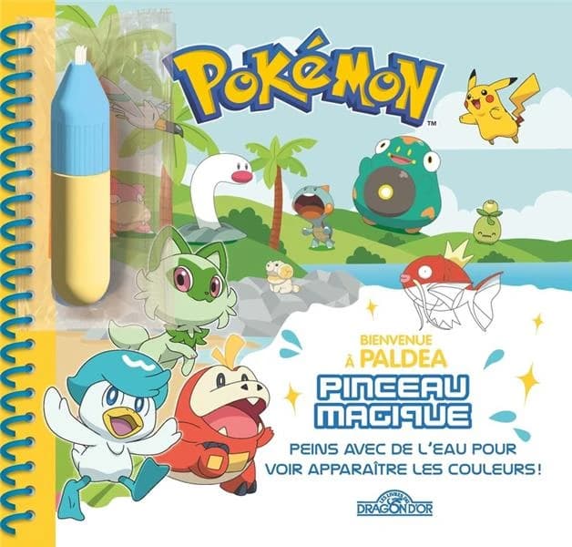 Pinceau magique : Pokémon : bienvenue à Paldea : [Album à colorier]