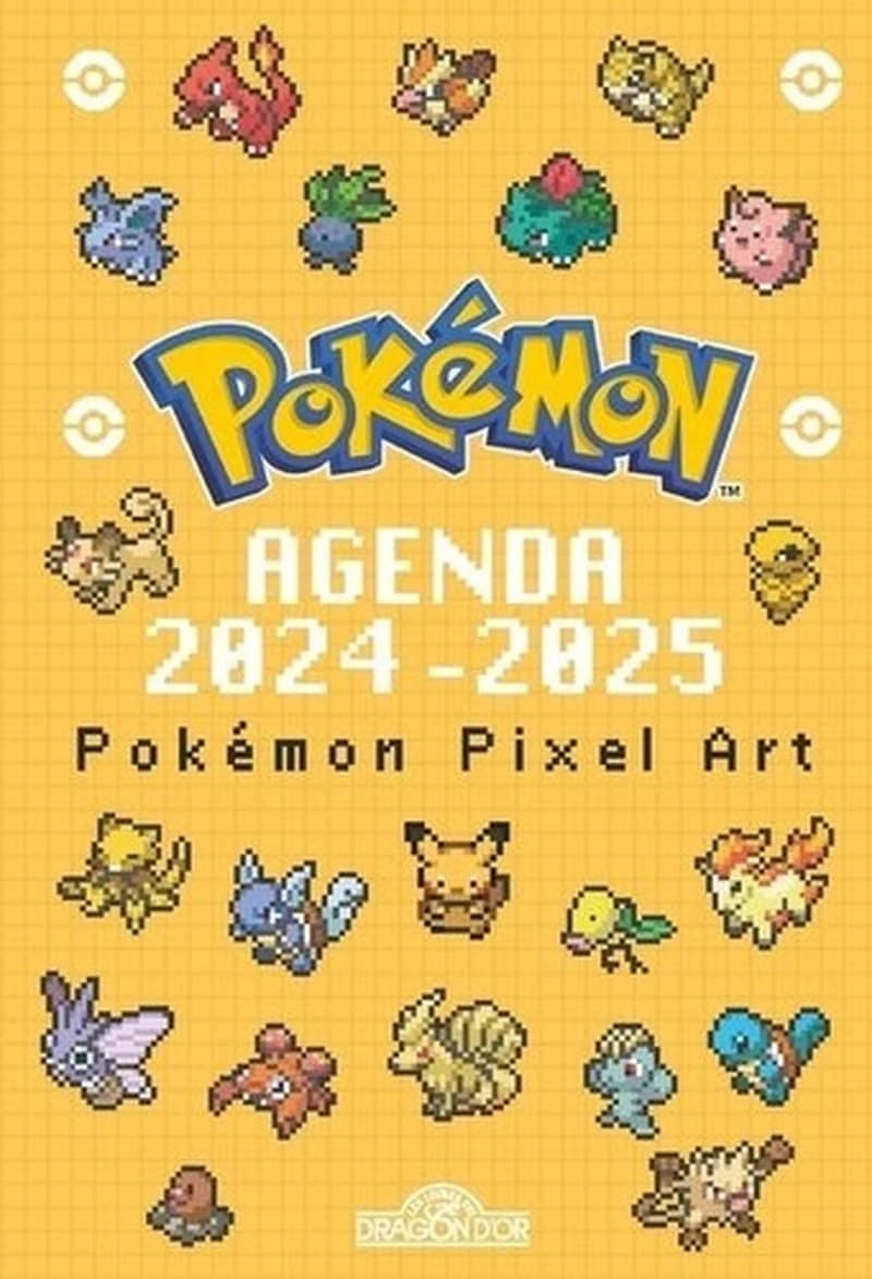 Agenda Pokémon pixels (édition 2024