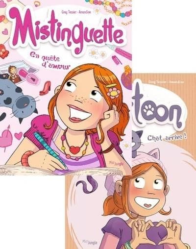 Mistinguette Tome 1 : en quête d'amour ; Mistinguette & Cartoon Tome 1 : chat arrive !