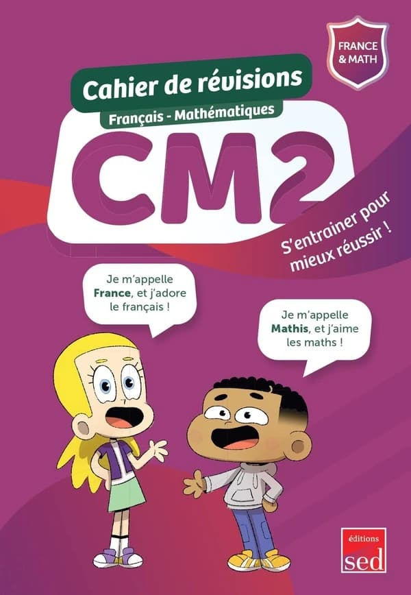 Cahier de révision ; français, maths ; CM2