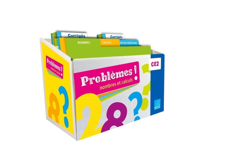 Problèmes : nombres et calculs ; CE2 ; coffret + fichier ressources + cd rom