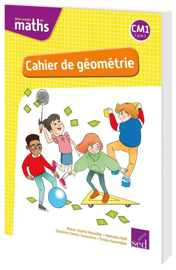 MON ANNEE DE MATHS : CM1 ; cahier de géométrie
